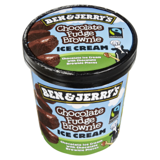 Ben &Jerrys Eiscreme Chocolate Fudge Brownie tiefgefroren - 415 g Becher