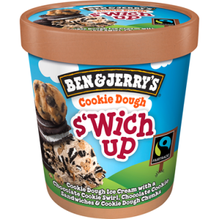 Ben & Jerrys Cookie Dough Swich Up Eiscreme tiefgefroren - 405 g Becher