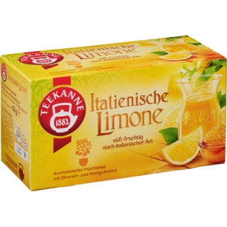 Teekanne Aromatisierter Früchtetee Ital. Limone Teebeutel - 20er