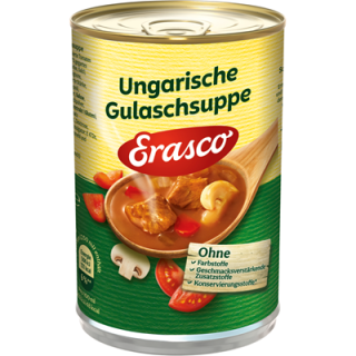 Erasco Tafelfertige Suppe Gulaschsuppe - 1 x 390 Dose