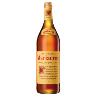 Mariacron Weinbrand 36 % Vol. - 1,00 l Flasche