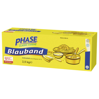 BLAUBAND Margarine 80 % Fett 2,5 kg Packung