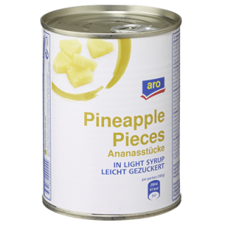 Aro Ananas Stücke 580 ml