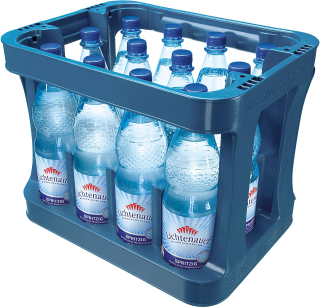 Lichtenauer Mineralwasser spritzig - 12 x 1,00 l Flaschen