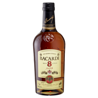 Bacardi Rum Reserva Ocho 8 Anos 40 % Vol. - 0,70 l Flasche