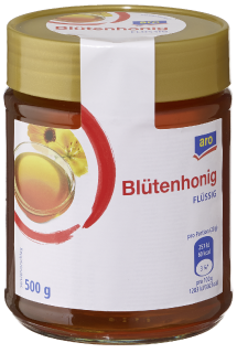 Aro Blütenhonig flüssig im Glas 500 g