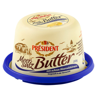 Président Butter mit Meersalz 80 % Fett - 250 g...