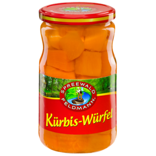 Spreewald Feldmann Sauerkonserven Kürbis-Würfel...