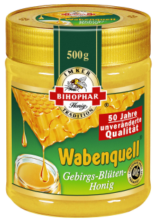 Bihophar Wabenquell Gebirgs Blüten Honig cremig -...