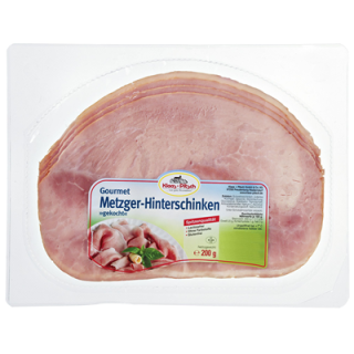 Klaas & Pitsch Kochhinterschinken geschnitten gekocht, ohne Schwarte 200 g Packung