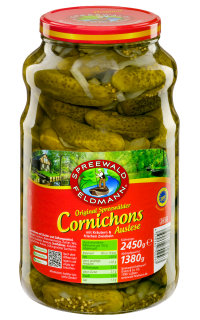 Spreewald Feldmann Cornichons - 2,45 kg Glas
