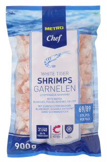 METRO Chef Garnelen White Tiger tiefgefroren - 1,00 kg Beutel