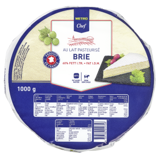METRO Chef Brie Französischer Weichkäse, 60 % Fett i. Tr. - 1 kg