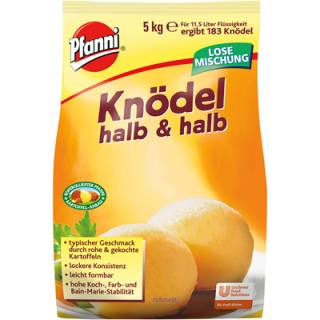 Y Pfanni Kartoffelknödel Mehl halb & halb 5kg