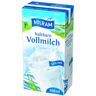 Milram H-Vollmilch 3,5 % Fett 500 ml Packung