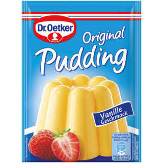 Dr. Oetker Original Pudding Vanille zum kochen Puddingpulver - 3 x 37 g Beutel