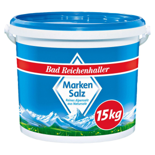 Bad Reichenhaller Siedesalz  AlpenSalz - 15,00 kg Eimer
