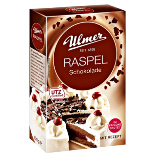 Ulmer Raspelschokolade Kakaoanteil 40 % 100 g Schachtel