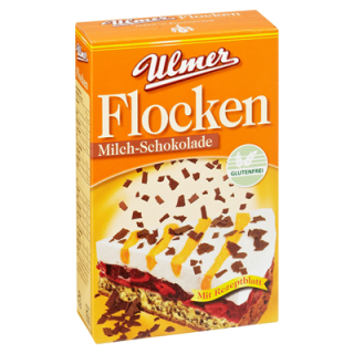 Ulmer Flocken Milch-Schokolade - 100 g Packung