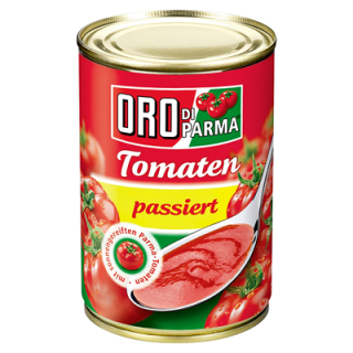 Oro di Parma passierte Tomaten 425 ml Schrumpfpackung