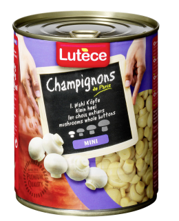 Lutéce Champignon 1.Wahl ganze Köpfe Minis / 850ml
