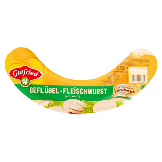 Gutfried Geflügel Fleischwurst ohne Knoblauch 400g