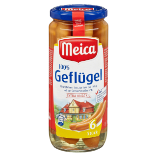 Meica Geflügelwürstchen in Saitling - 540 g Glas