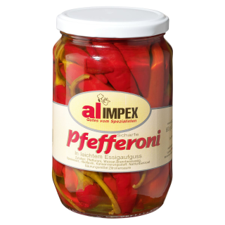 Alimpex Pfefferoni Rot - 360 g Glas