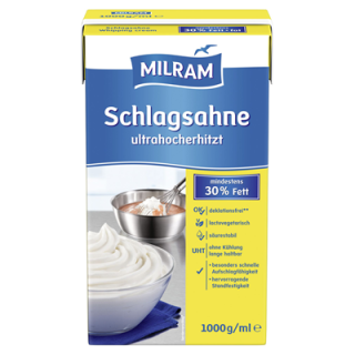 Milram H-Schlagsahne 30 % Fett - 1 kg Faltschachtel