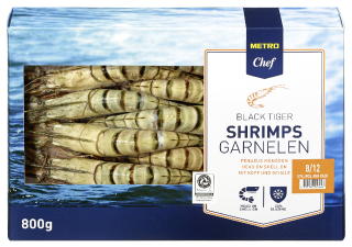MQ Black Tiger Gambas 8/12 - 800g