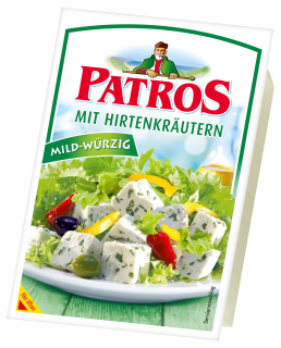Patros mit Hirtenkräutern Käse in Salzlake...