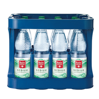 Rhoensprudel Mineralwasser Medium 12 x 1 l Flaschen