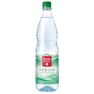 Rhoensprudel Mineralwasser Medium 12 x 1 l Flaschen