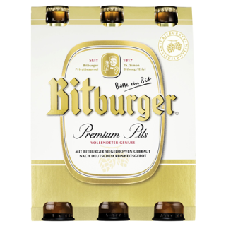Bitburger Pils - 24 x 0,33 l Flaschen
