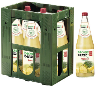 Beckers B. / Ananas Glasflasche 6x1L