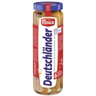 Meica Deutschländer Würstchen 6 Stück à 55 g 330 g Glas