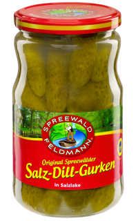 Spreewald Feldmann Salz - Dill - Gurken - 670 g Glas