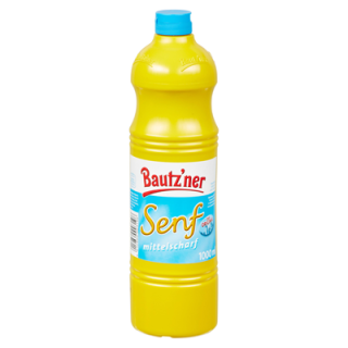 Bautzner Senf, mittelscharf - 1 l Flasche