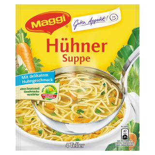 Maggi Guten Appetit Hühnersuppe / 4 Teller
