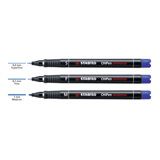 STABILO Folienstift  OHPen universal permanent - 4 Stück