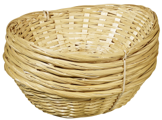aro Bambuskorb 10 x 20 x 27 cm 6 tlg. oval