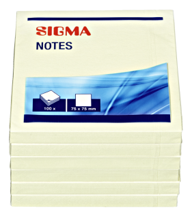 Sigma Haftnotizen - 6 x 100 Blatt