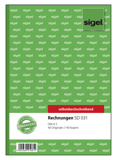 Sigel DIN A5 Rechnung SD031