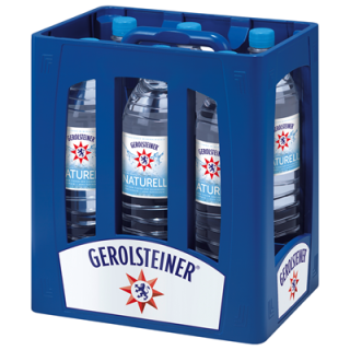 Gerolsteiner Mineralwasser Naturell - 6 x 1,50 l Flaschen