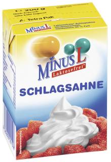 MinusL H-Schlagsahne laktosefrei, 30 % Fett 200 g Packung