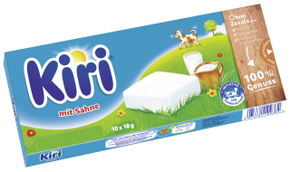 Kiri mit Sahne 65 % Fett, 10 Stück à 18 g - 180 g Packung