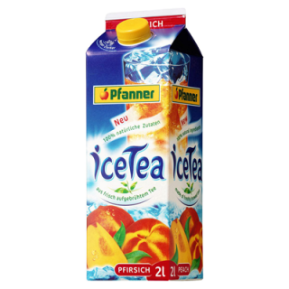 Pfanner IceTea Pfirsich - 2,00 l Packung