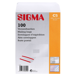 Sigma Versandtasche DIN C5 - 100 Stück