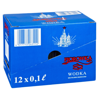 Fjorowka Wodka 37% / 12x0.1L