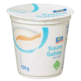 aro Saure Sahne 10 % Fett 150 g Becher